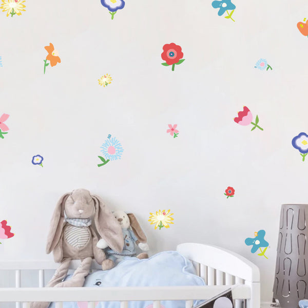 Wall Decal Stickers (Lovely Flowers)