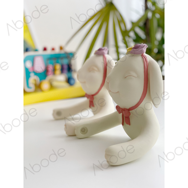 Toilet Roll Holder (Smiley rabbit)