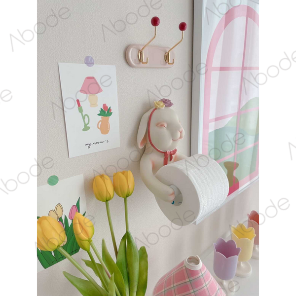 Toilet Roll Holder (Smiley rabbit)