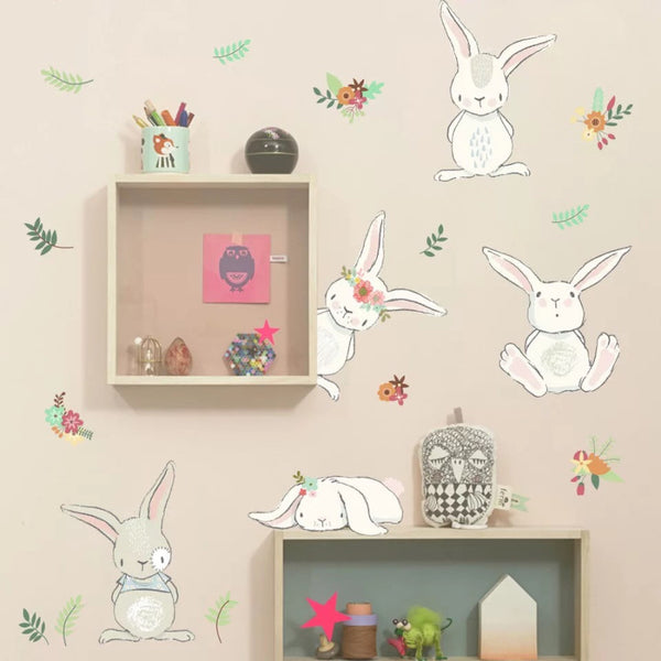 Wall Decal Stickers (Lovely Rabbits)