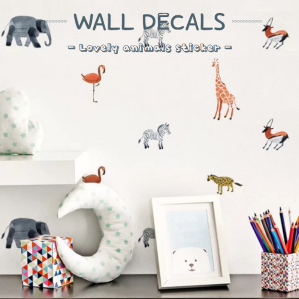 Wall Decal Stickers (Lovely Animals)