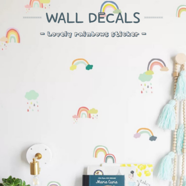 Wall Decal Stickers (Lovely Rainbows)