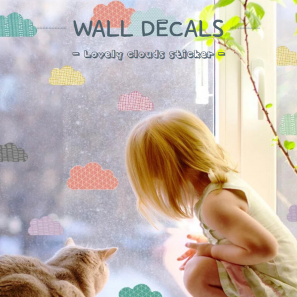 Wall Decal Stickers (Lovely Clouds)