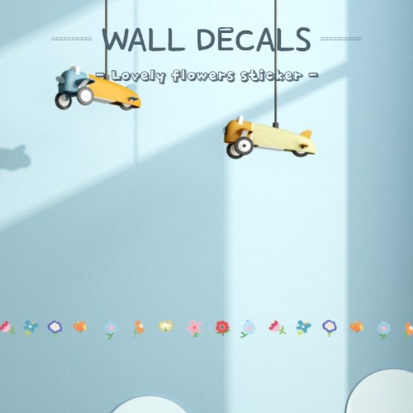 Wall Decal Stickers (Lovely Flowers)