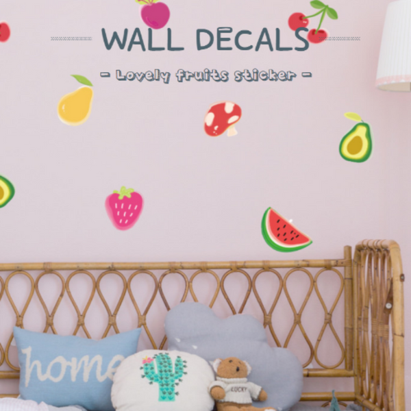 Wall Decal Stickers (Lovely Fruits)